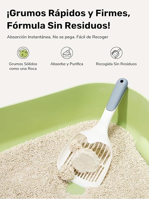 Foto 2 de 6 de FUKUMARU Arena de Tofu para Gatos con casava 10,8 kg. Antiadherente Ultraklumpende, Libre de Polvo