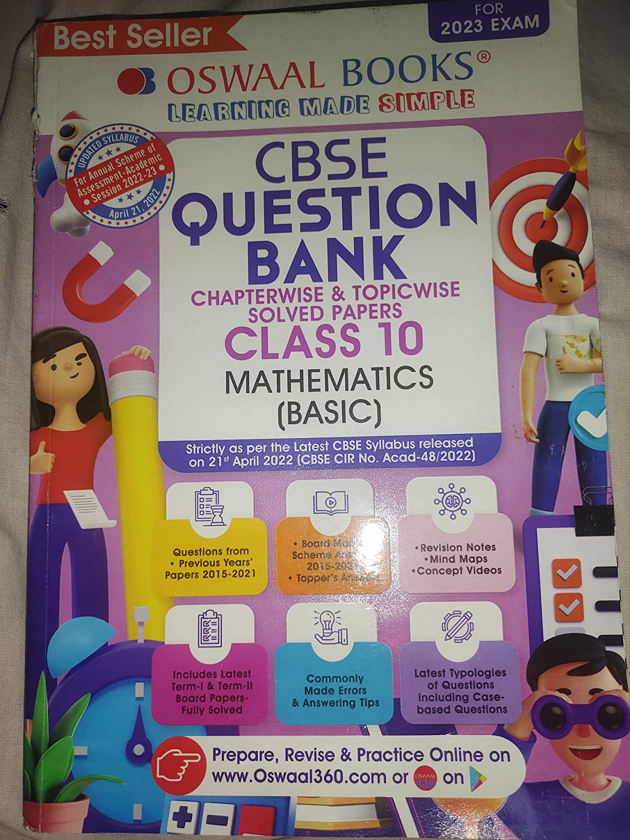 Oswaal CBSE Chapterwise & Topicwise Question Bank Class 10 Mathematics ...