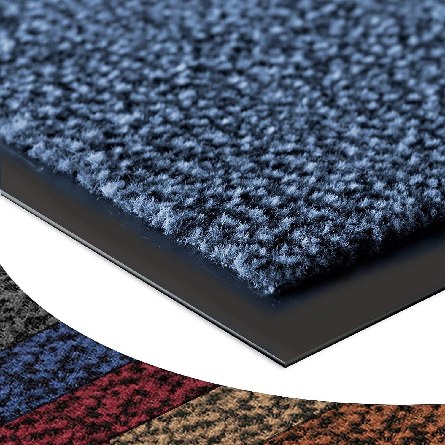 eXtreme Barrier Mats - Heavy Duty, Non Slip Backing - 4 Colours- Indoor/Outdoor (Blue-Black, 60 x 80cm)