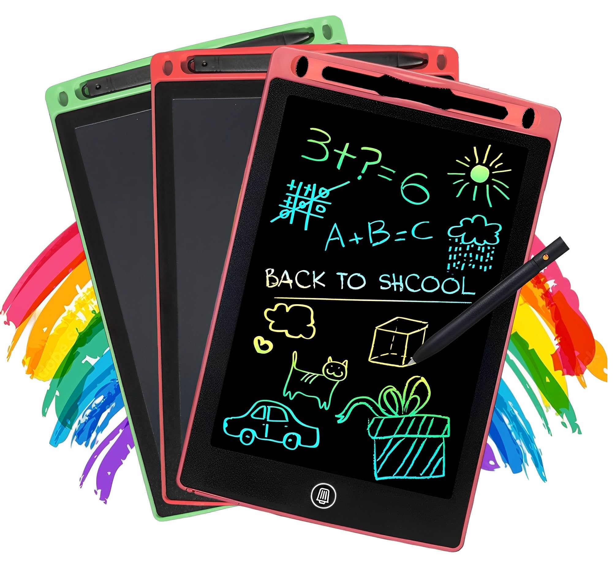 MONKEYTAIL LCD Writing Magic Slate 8.5-inch Tablet | Set of 3 | Birthday Return Gifts LCD Drawing Erasable Doodle Board with Stylus Pen, for Drawing, Playing, Noting by Kids & Adults (B0CG1W45XY) Amazon Price History, Amazon Price Tracker