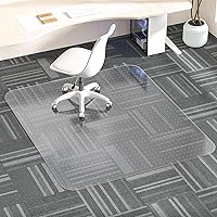 Vista 15 de Tapete para silla de oficina para suelo de madera dura, 36 x 48 pulgadas, tapete para silla de escritorio para suelos duros, protector de suelo
