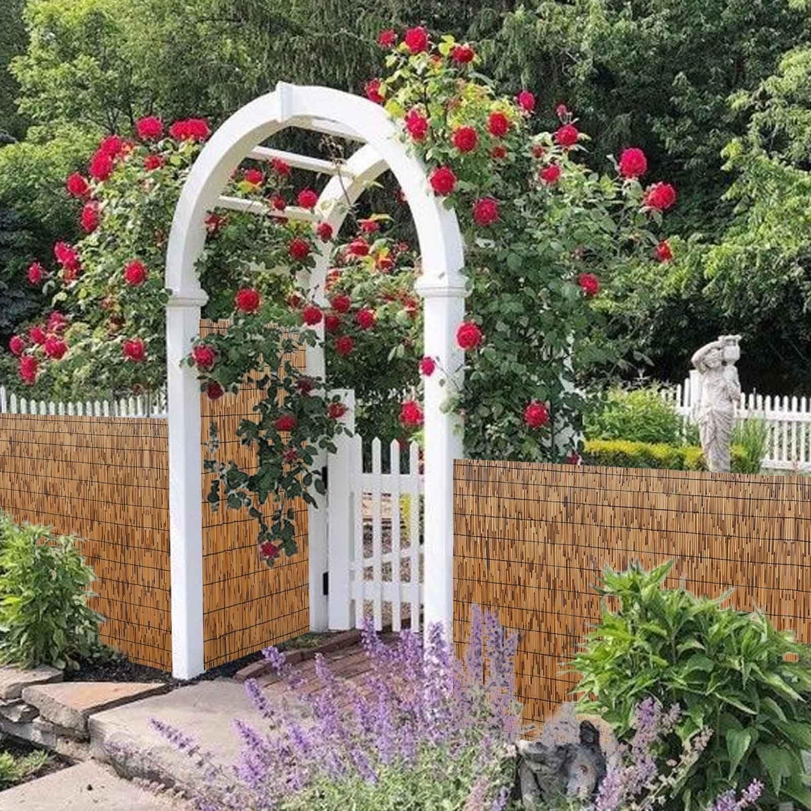 Clôture en Roseau Naturel, Brise-Vue pour Jardin, Clôture D'intimité, Store Enrouleur Bambou, 20 90 130 Cm De Haut, Tissé À La Main, Protection Solaire, Imperméable(130x700cm(4.3x23.0FT))