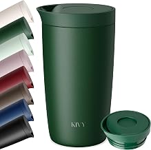 KIVY Thermobecher 350 ml - 6h Heiß | 24h Kalt - Spülmaschinenfest -BPA-Frei | Auslaufsicher - Für Kaffee, Tee & Iced Coffee - Coffee to go Becher - Thermotasse mit Deckel - Isolierbecher - Travel Mug