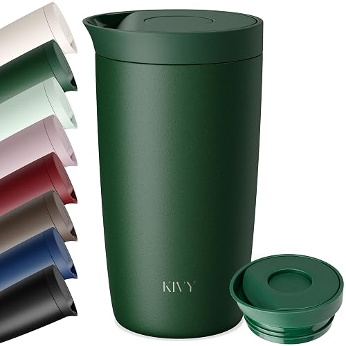 KIVY Thermobecher 350 ml - 6h Heiß | 24h Kalt - Spülmaschinenfest -BPA-Frei