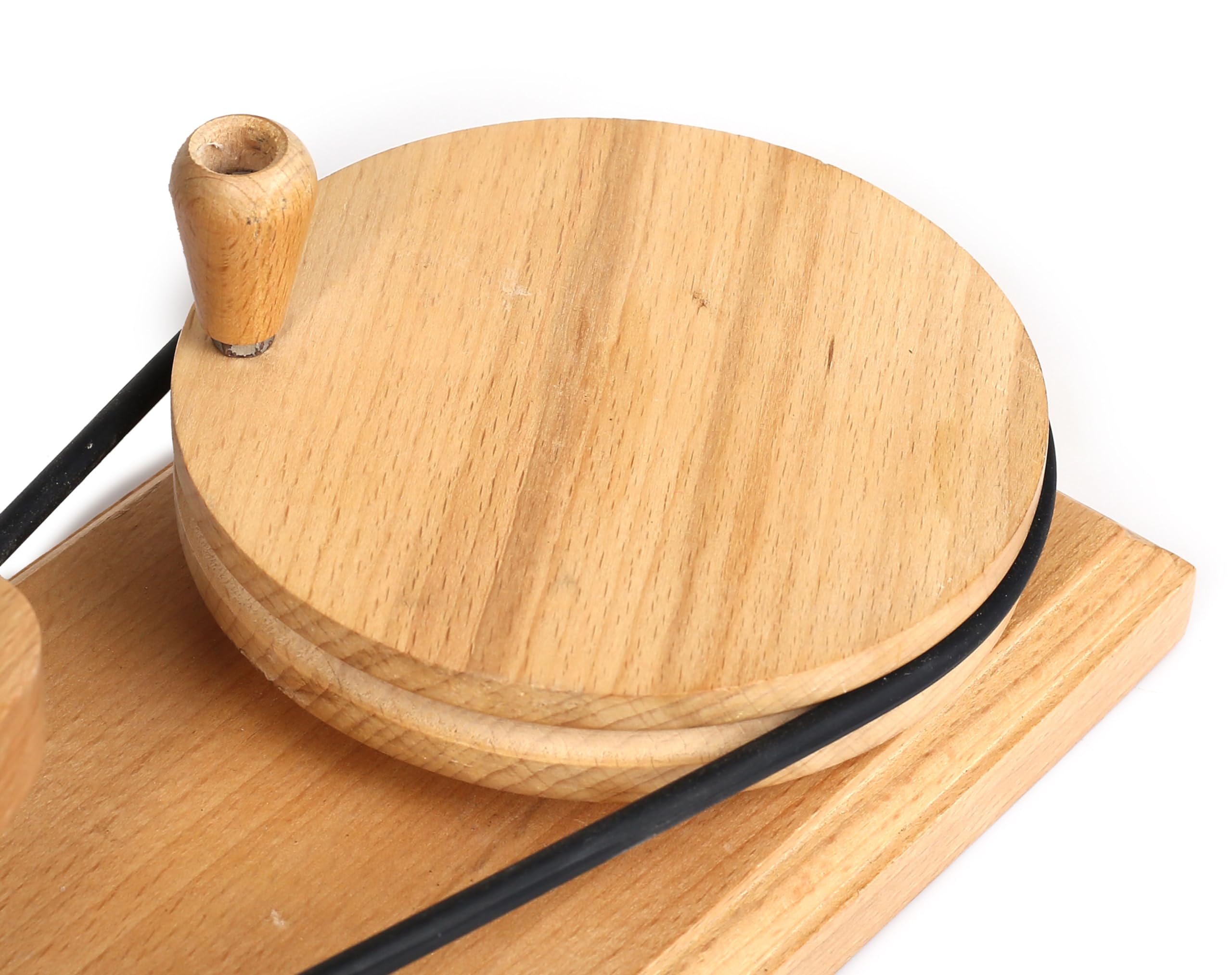 Avvolgitore a sfera in filato di legno azionato a mano e supporto per cordino per avvolgitore veloce in lana Swift Accessori per maglieria e uncinetto (Avvolgitore a sfera)