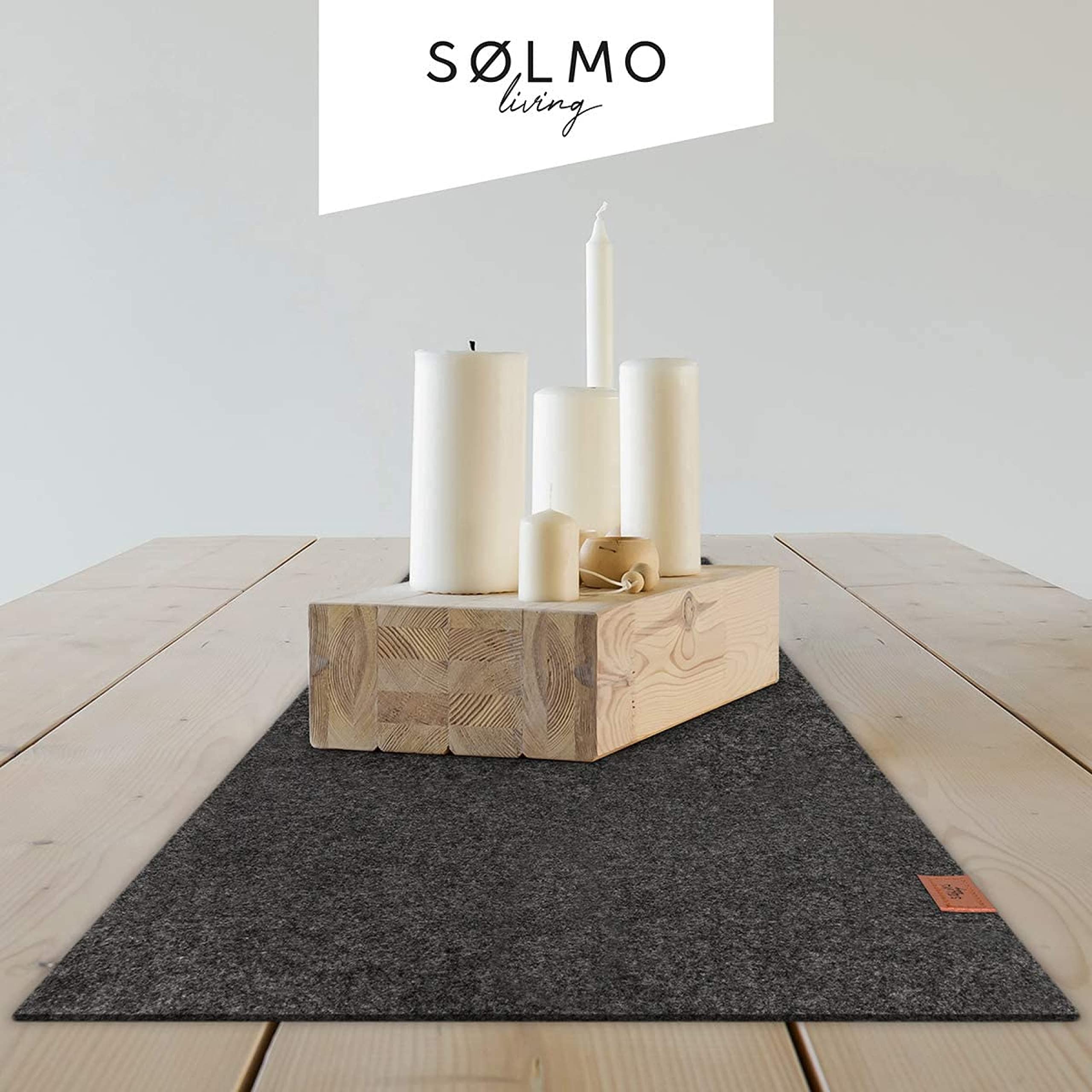 Sølmo, Runner Da Tavola, Feltro, 100 X 30 Cm, Stile