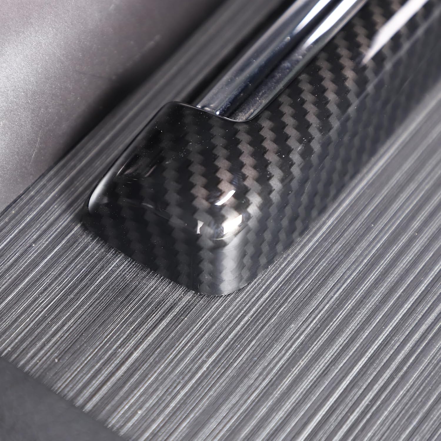 Car Armrest Box Handle Switch Cover Trim Fit for Honda Pilot 2015-2022 Car Armrest Storage Box Handle Cover Center Console Trim Frame ABS Interior Accessory (Carbon Fiber Pattern)