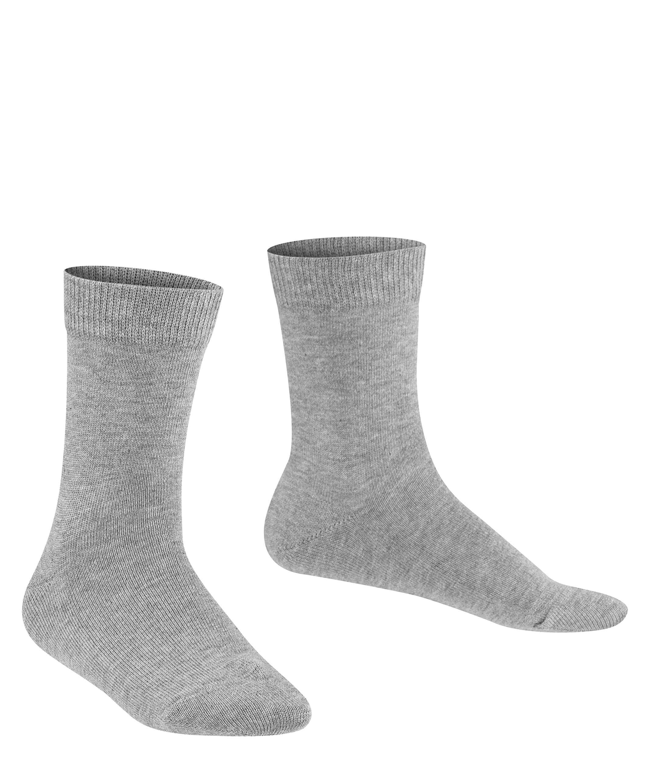 FALKE Family, Calzini Unisex - Bambini, Cotone, Grigio (Light Grey 3400), 19-22 (1-2 anni), 1 Paio