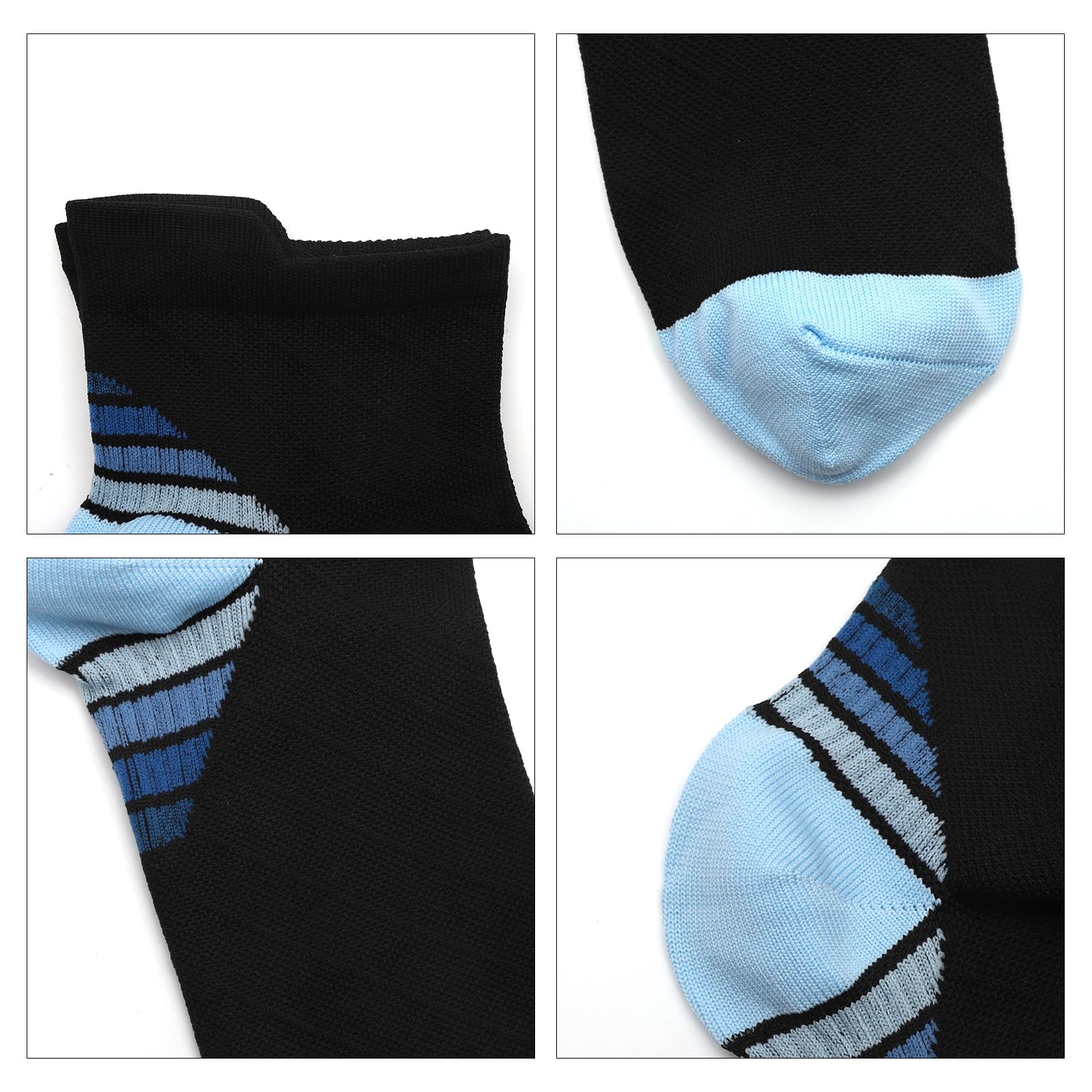 10 Pares de Calcetines de Compresión para Hombre/Mujer, Deportivos para Fascitis Plantar, para Correr