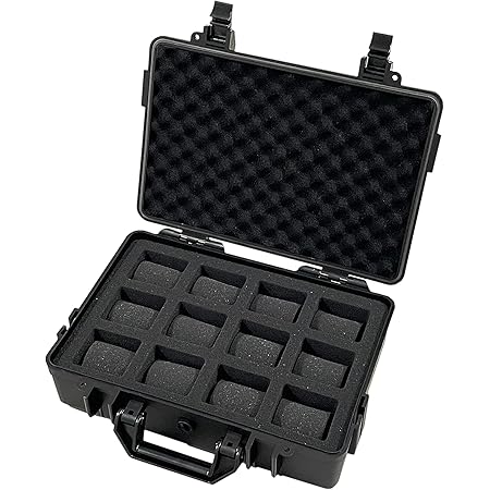 Custodia Orologi MR Maestro Relojero - 6 Scomparti, Impermeabile, Antishock, Con Valvola Sfogo - Nero - Foto 6