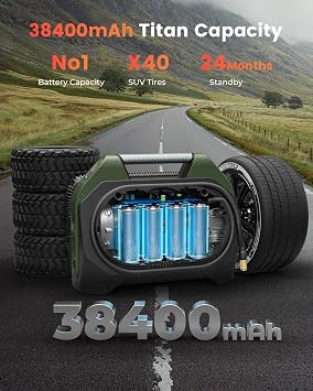 ETENWOLF S7 Tire Inflator & USB C Charger