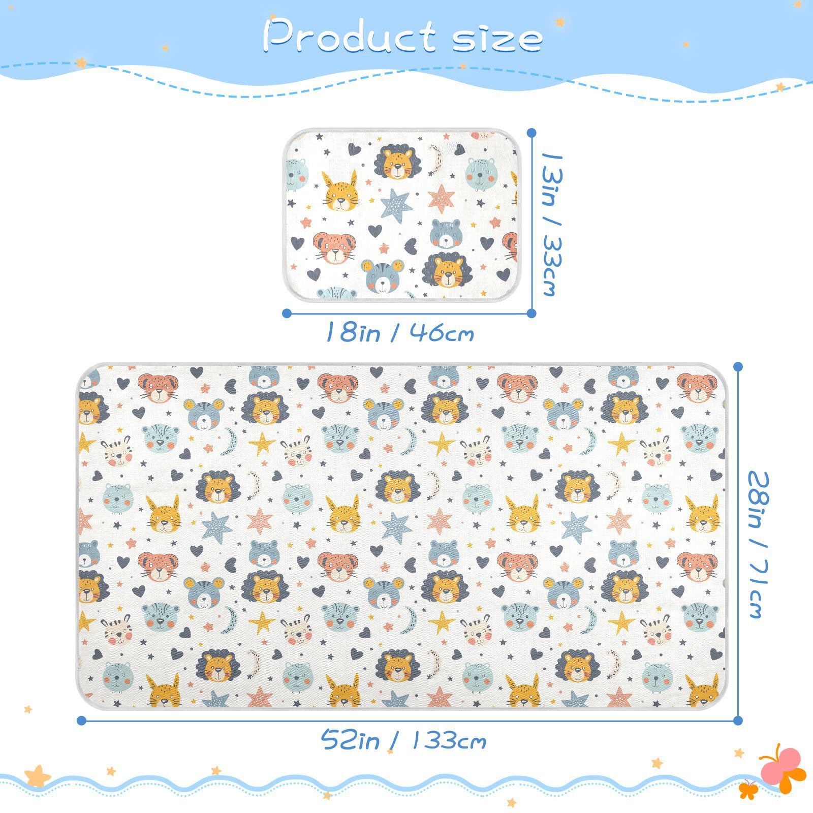 Cooling Baby Waterproof Crib Mattress Cover 28
