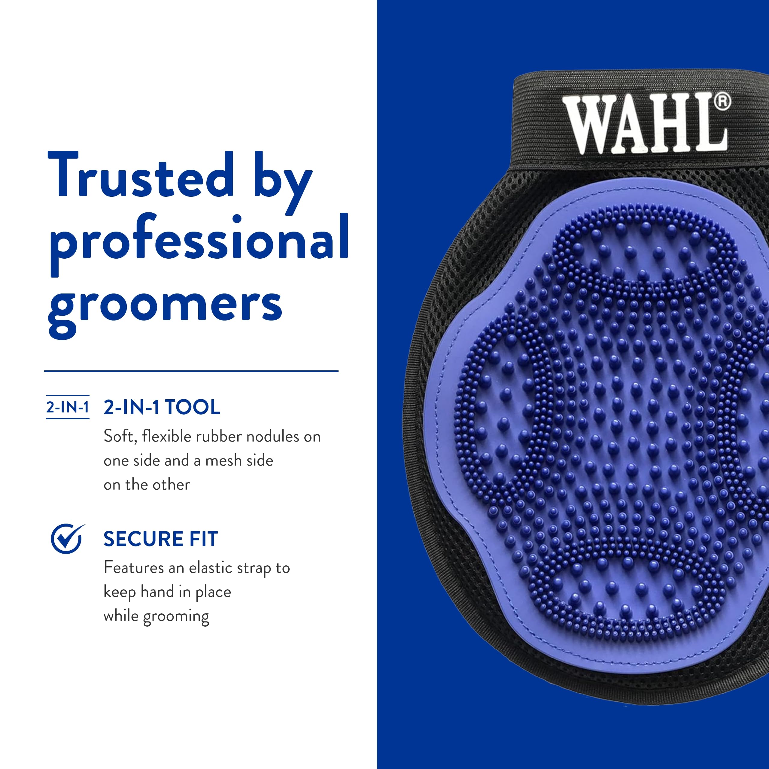 Wahl Horse Grooming Mitt - Gentle Horse Brush -6