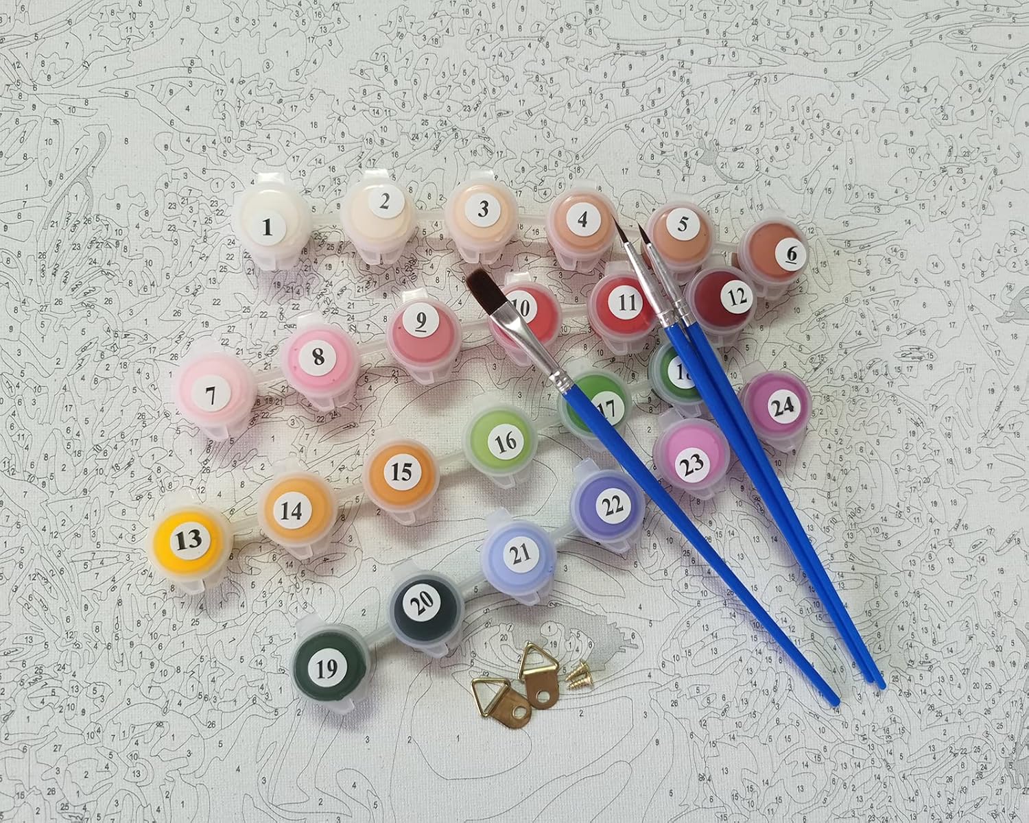 LukFun Paint by Numbers for Adults, DIY Acrylic Painting Paint by Number Kit on Framed Canvas, 16 x 20 inch (Romantic Journey, Framed)