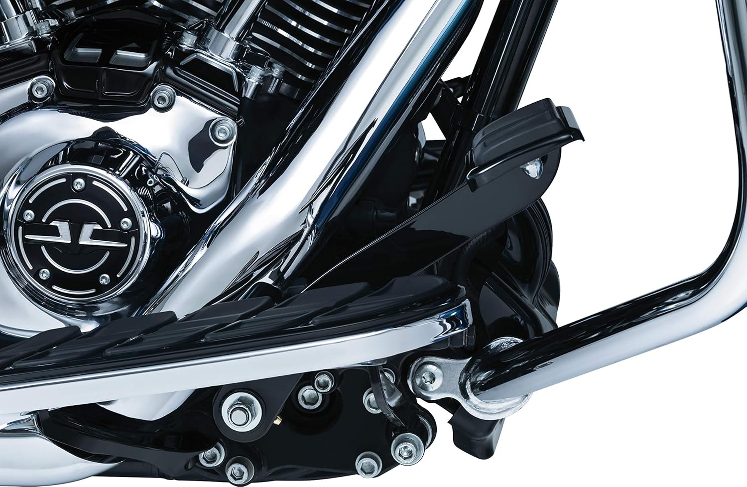 Kuryakyn 9671 Gloss Black Extended Brake Pedal Without Fairing Lowers: 2014-19 Harley-Davidson Touring and Trike Motorcycles