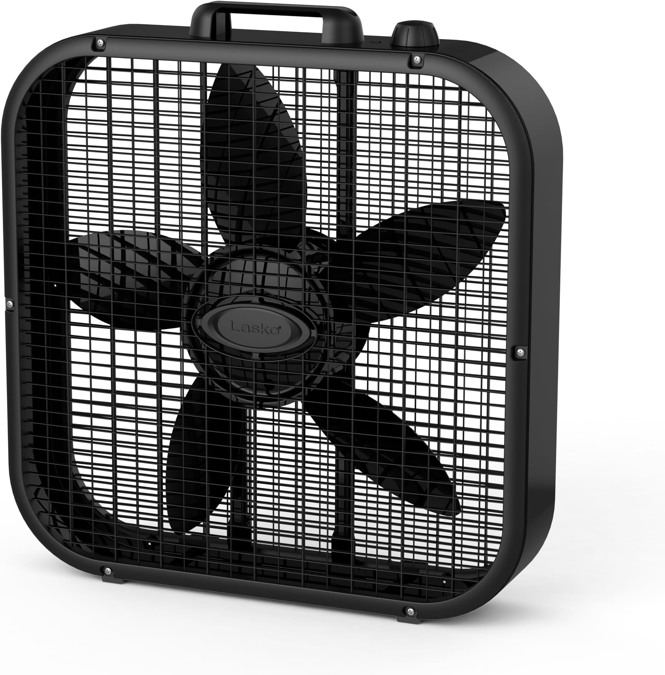 Lasko B20401 Decor Box Fan, 20", Black