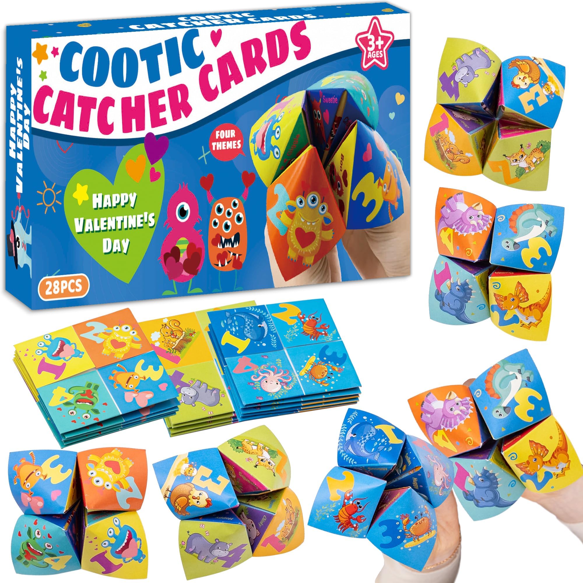 Amazon.com: Kiddelo 28 Pack Valentines Day Cards for Kids School