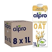 ALPRO CLASSICO, Bevanda all’AVENA, 100% vegetale con vitamine B2, B12 e D2 (8 confezioni x 1 Litro)