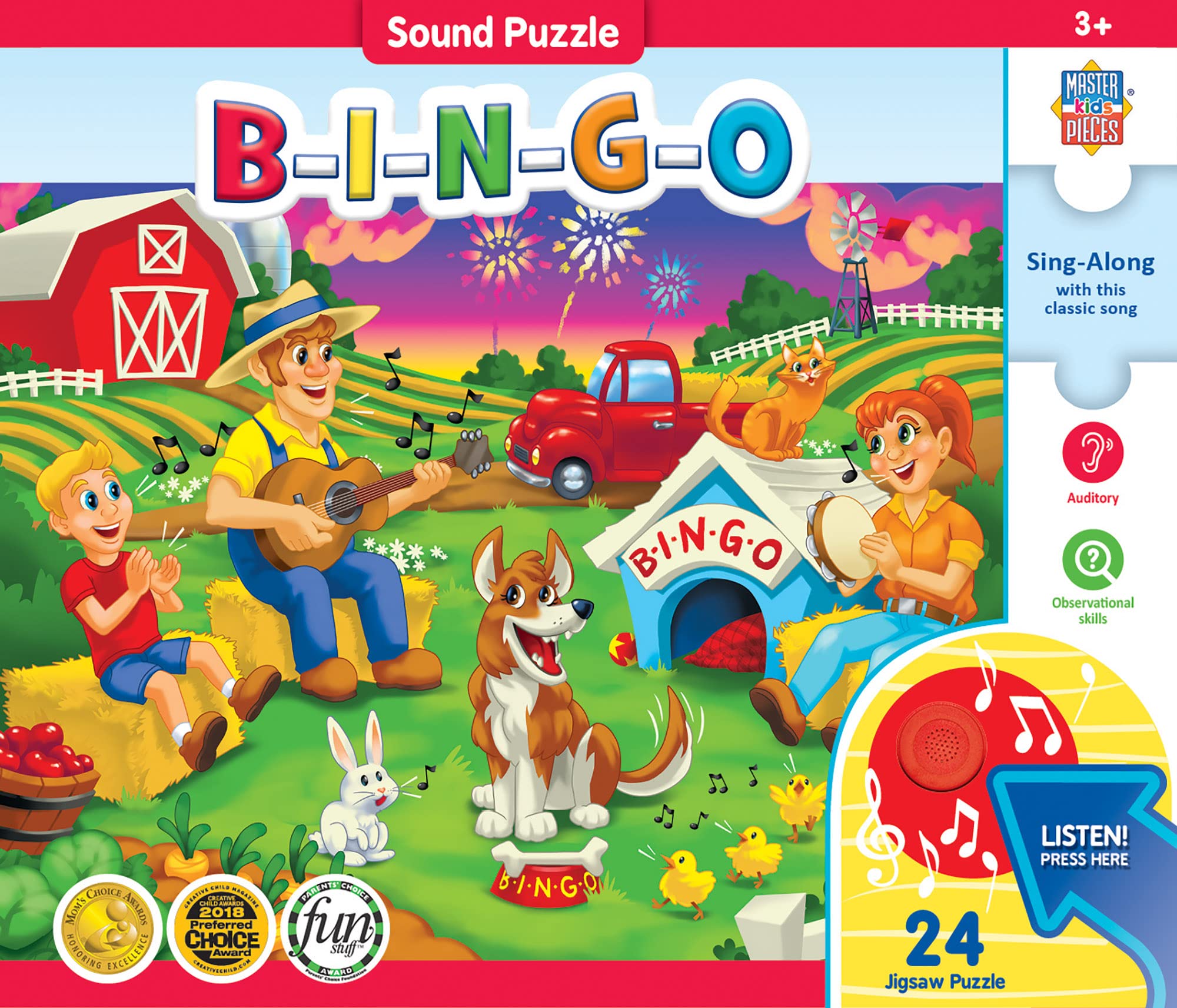 Amazon.co.jp: Baby Fanatics 12203:Sing-A-Long - ビンゴ 24ピース