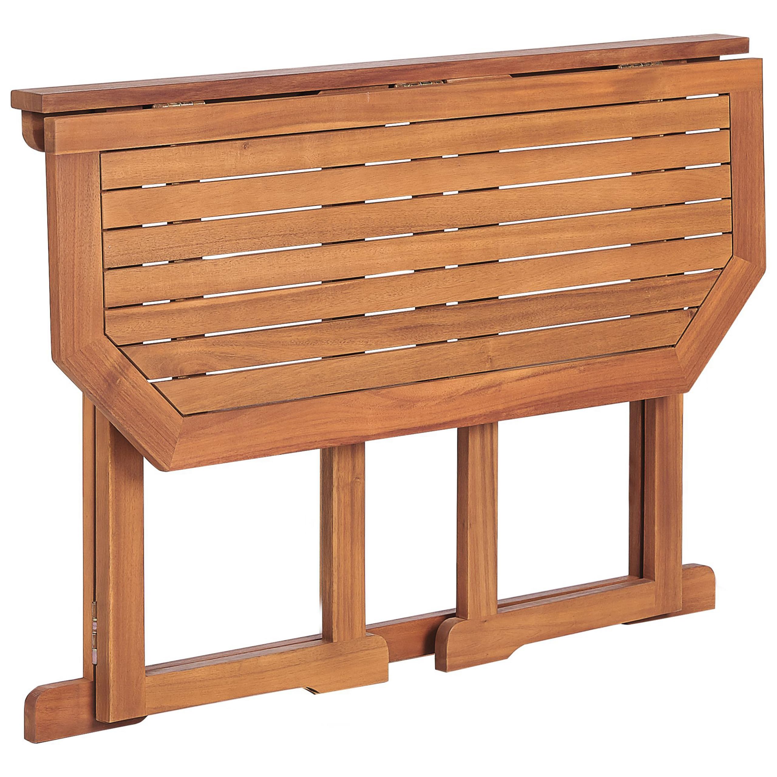 Balkontisch Akazienholz hellbraun 110 x 47 cm klappbar Landhausstil Treia