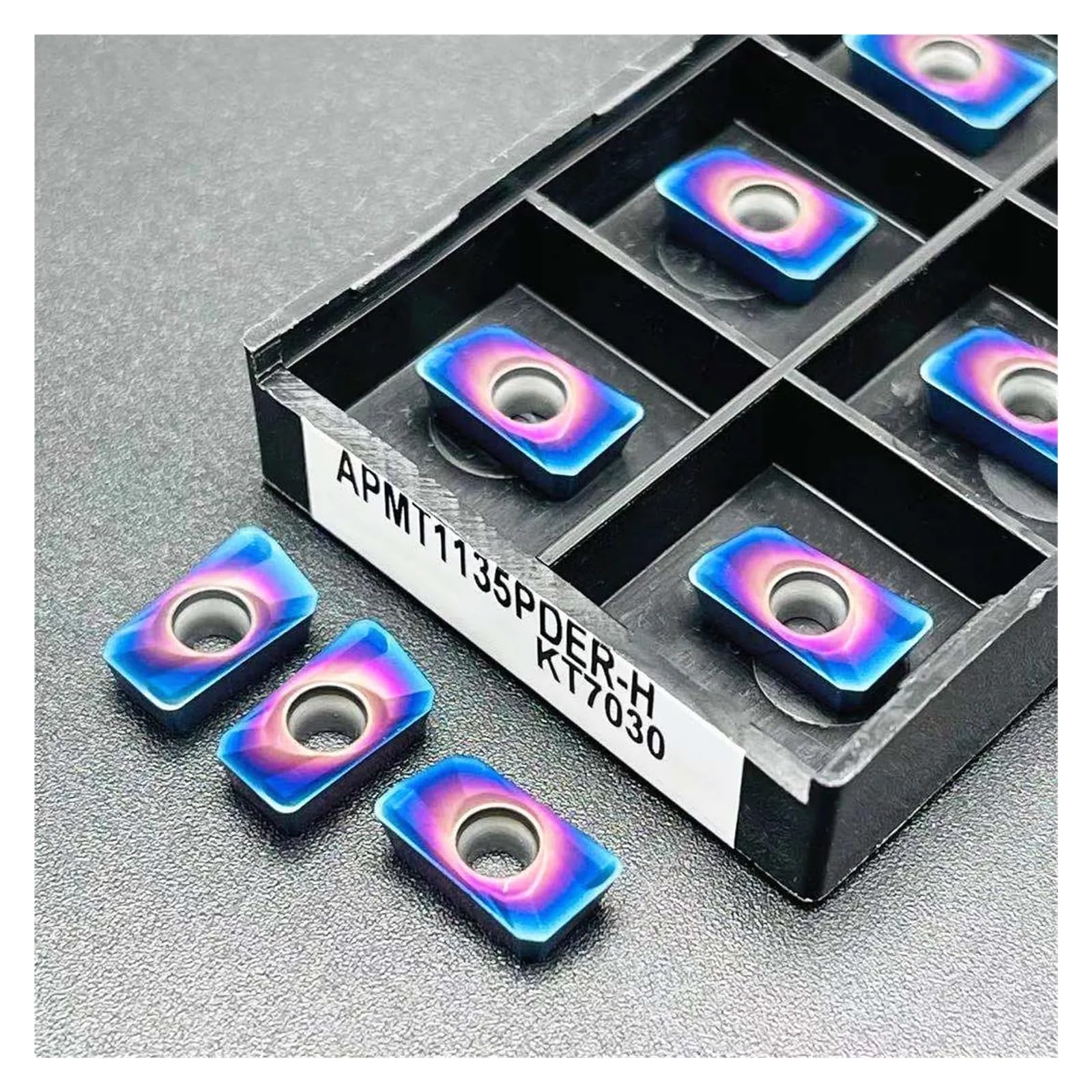 APMT1135 H2 KT7030 inserts carbure pour le surfaçage de pièces en fonte et aciers trempés