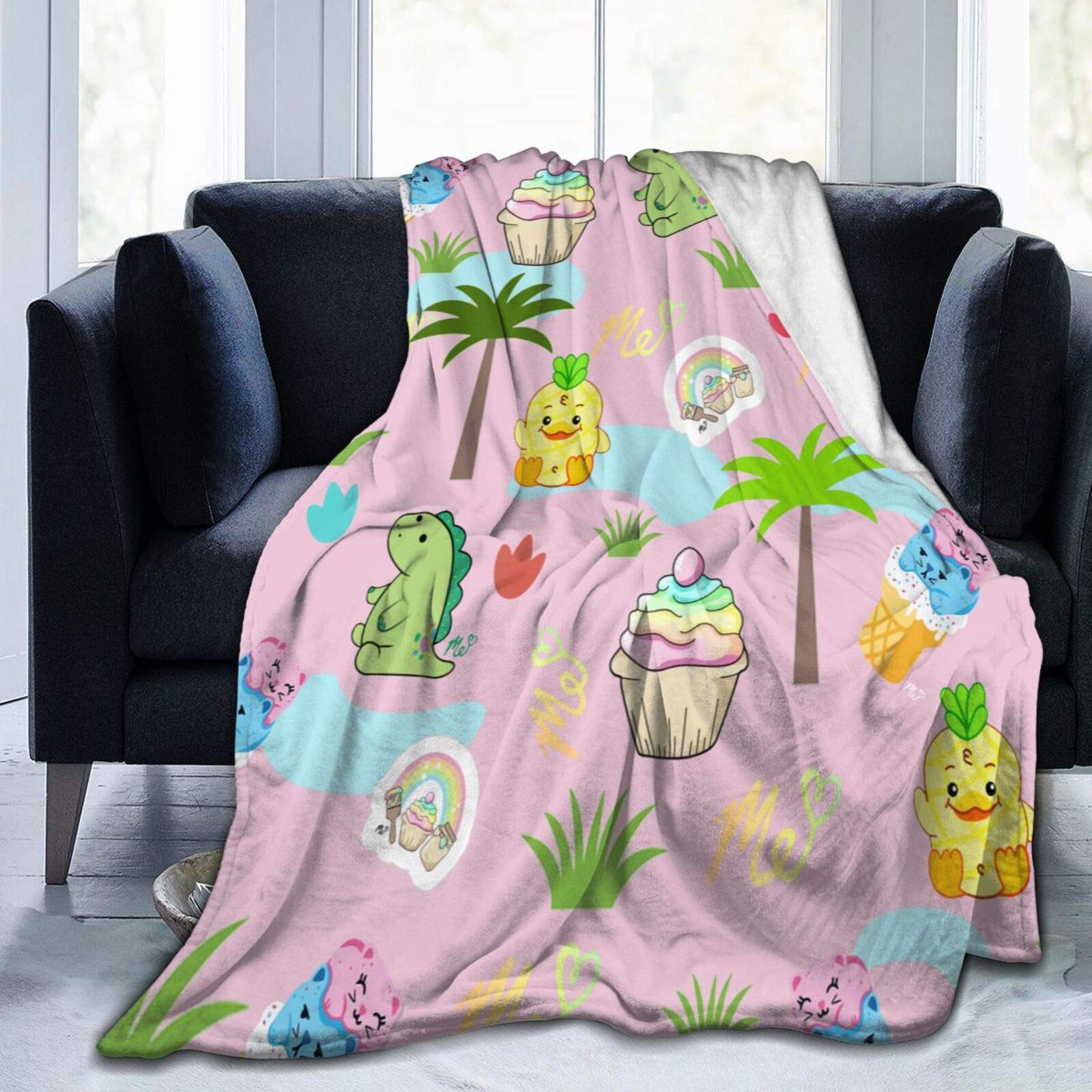Moriah Elizabeth Merch Ultra-Soft Micro Fleece Blanket – 80x60 Inches – Lightweight & Cozy Black Throw - View #6