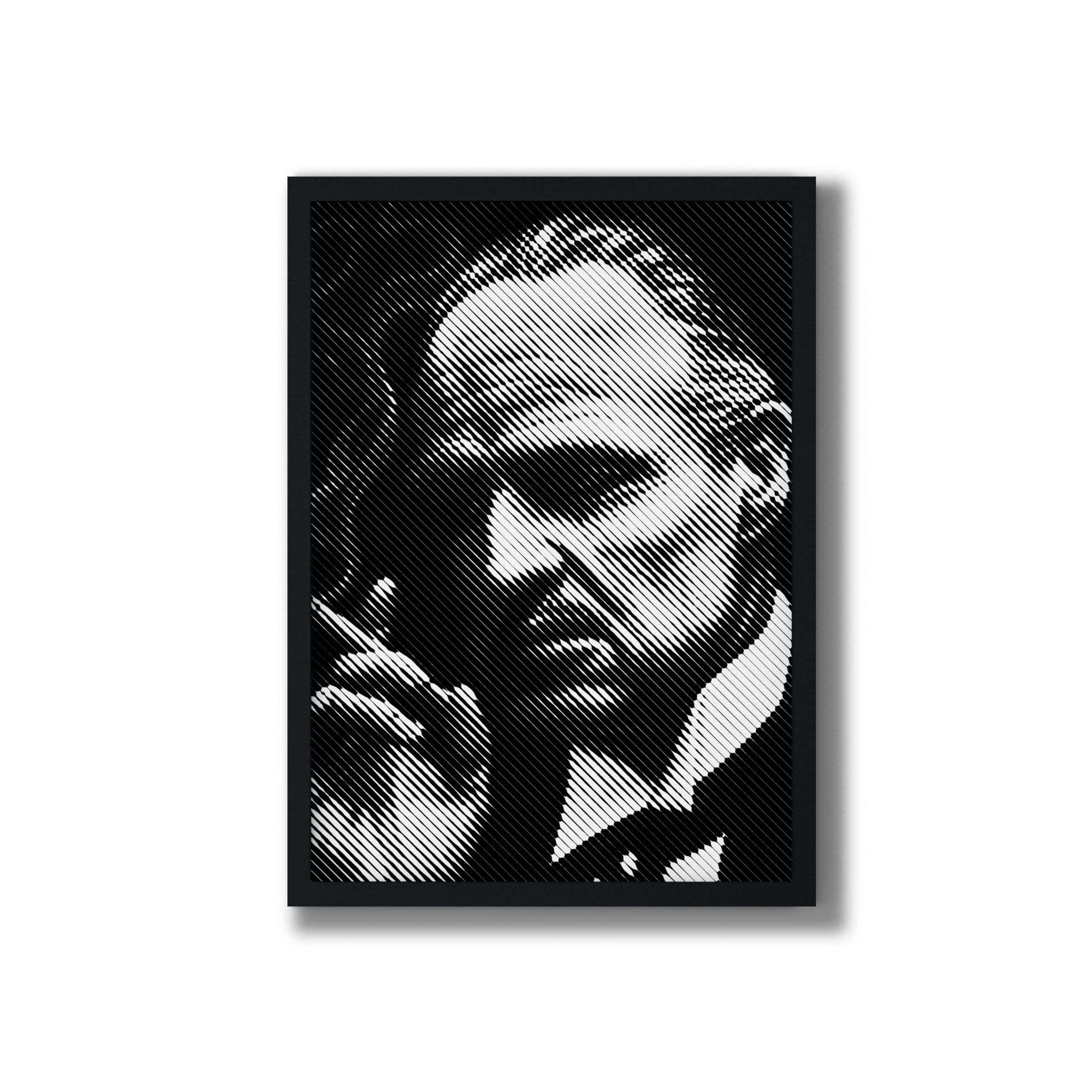 MOMONTS Framed Poster Wall Art Al Pacino The Godfather Portrait - for Movie Buffs - 8 x 12 inch Matt Laminated Picture Frame Wall Decor for Living Room Office