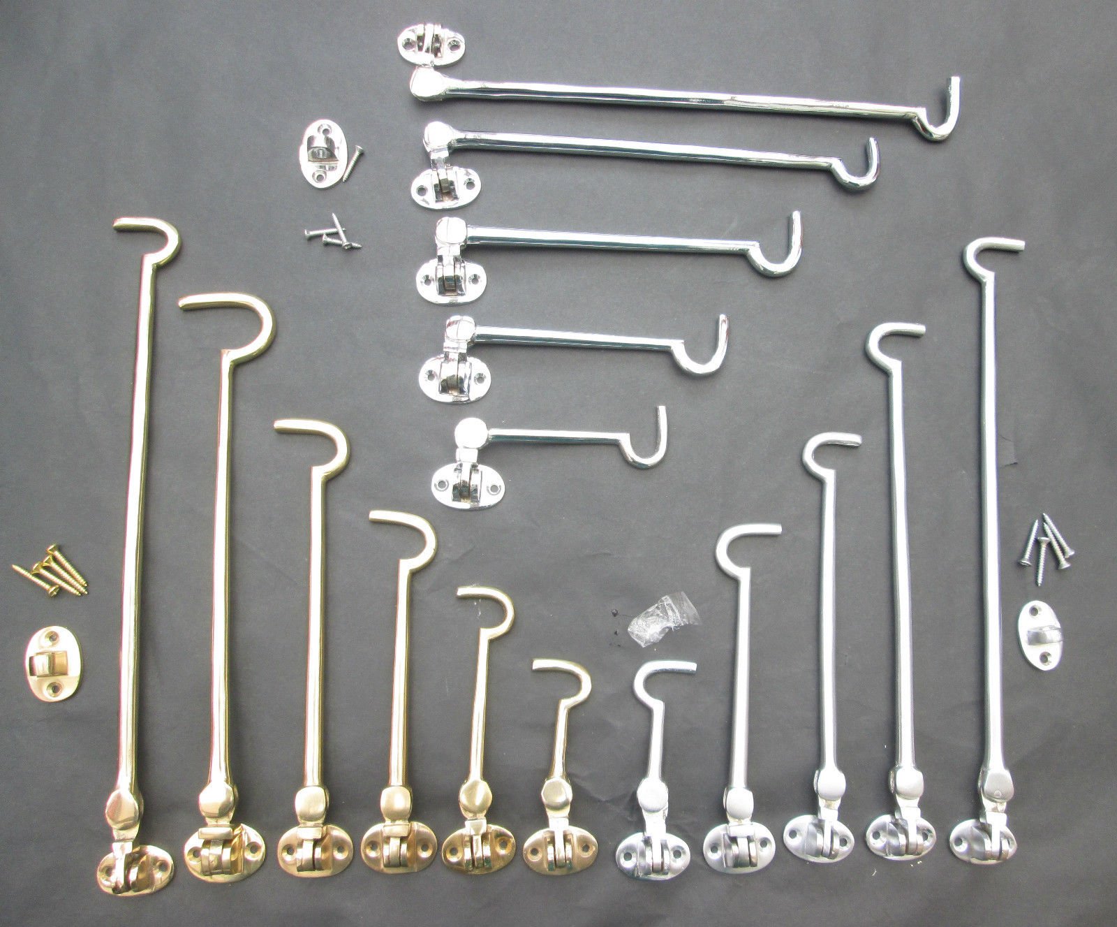 Crochet Cabineabri Verrouillage Verrou Portail Loquet Porte Silencieux Crochets À Œillets Acier