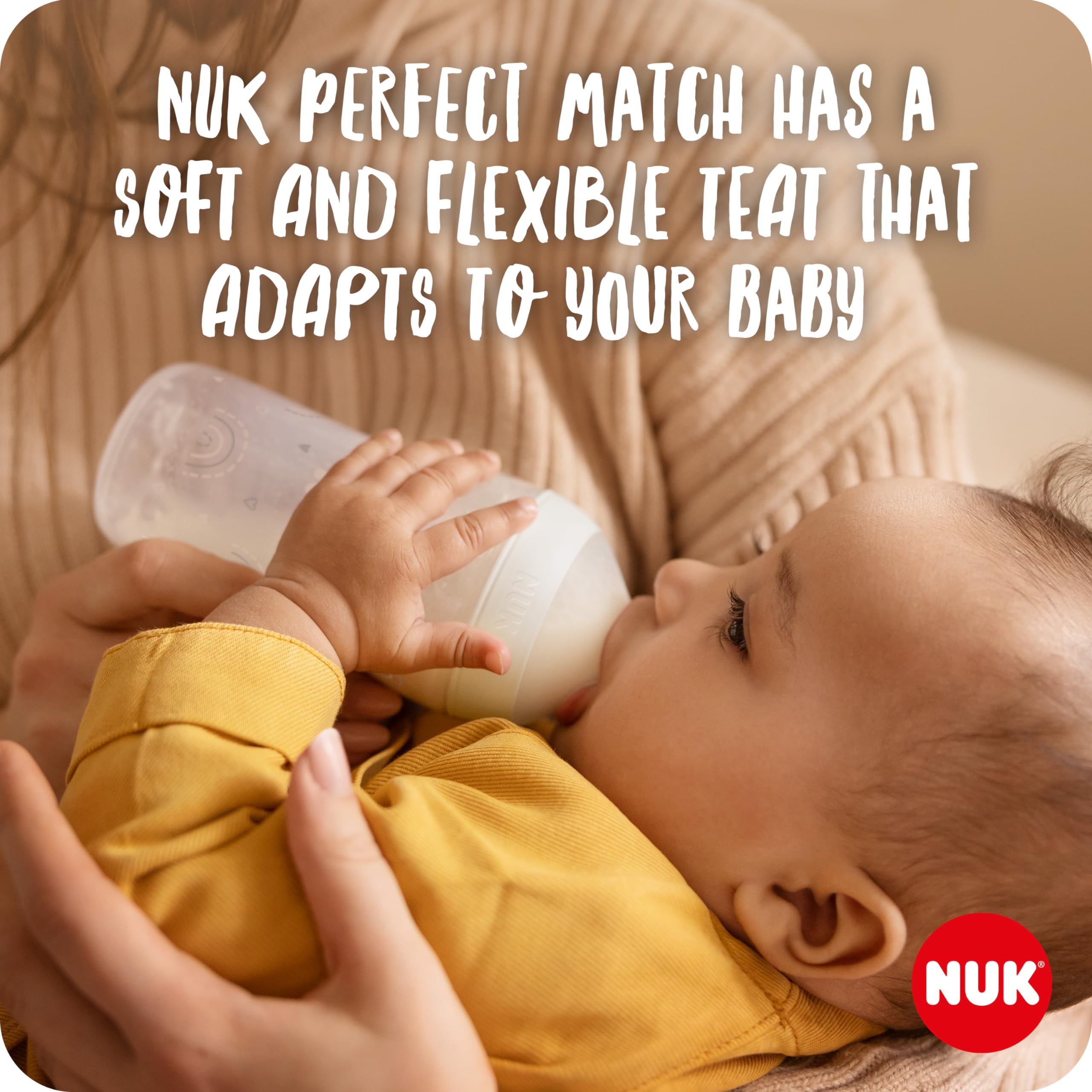 NUK Soft & Easy zestaw rozszerzający | do elektrycznej laktatora Soft & Easy | w zestawie butelka dla niemowląt NUK Perfect Match 150 ml | 1 sztuka