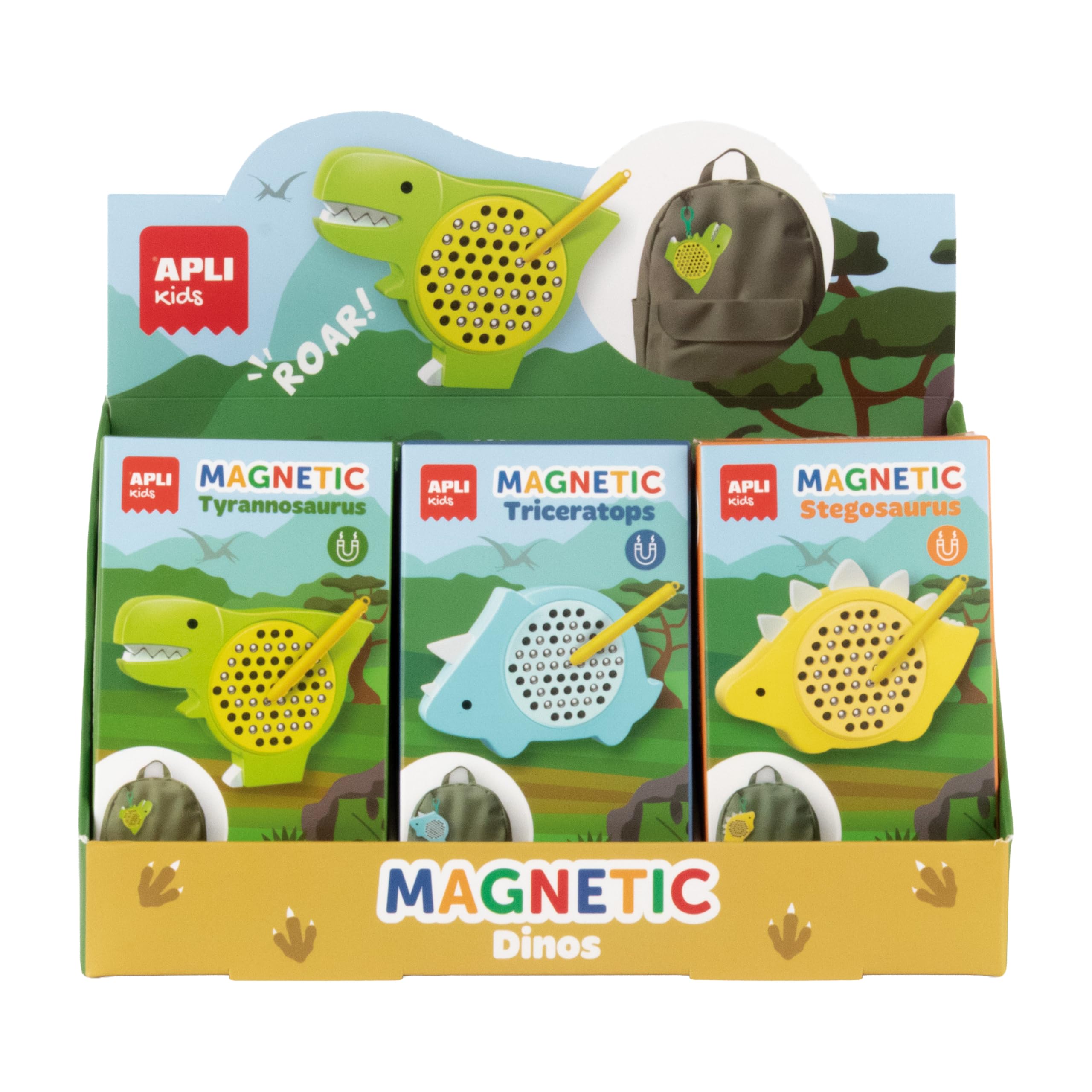 APLI Kids 20312 - Pizarras magnéticas mini Dinos