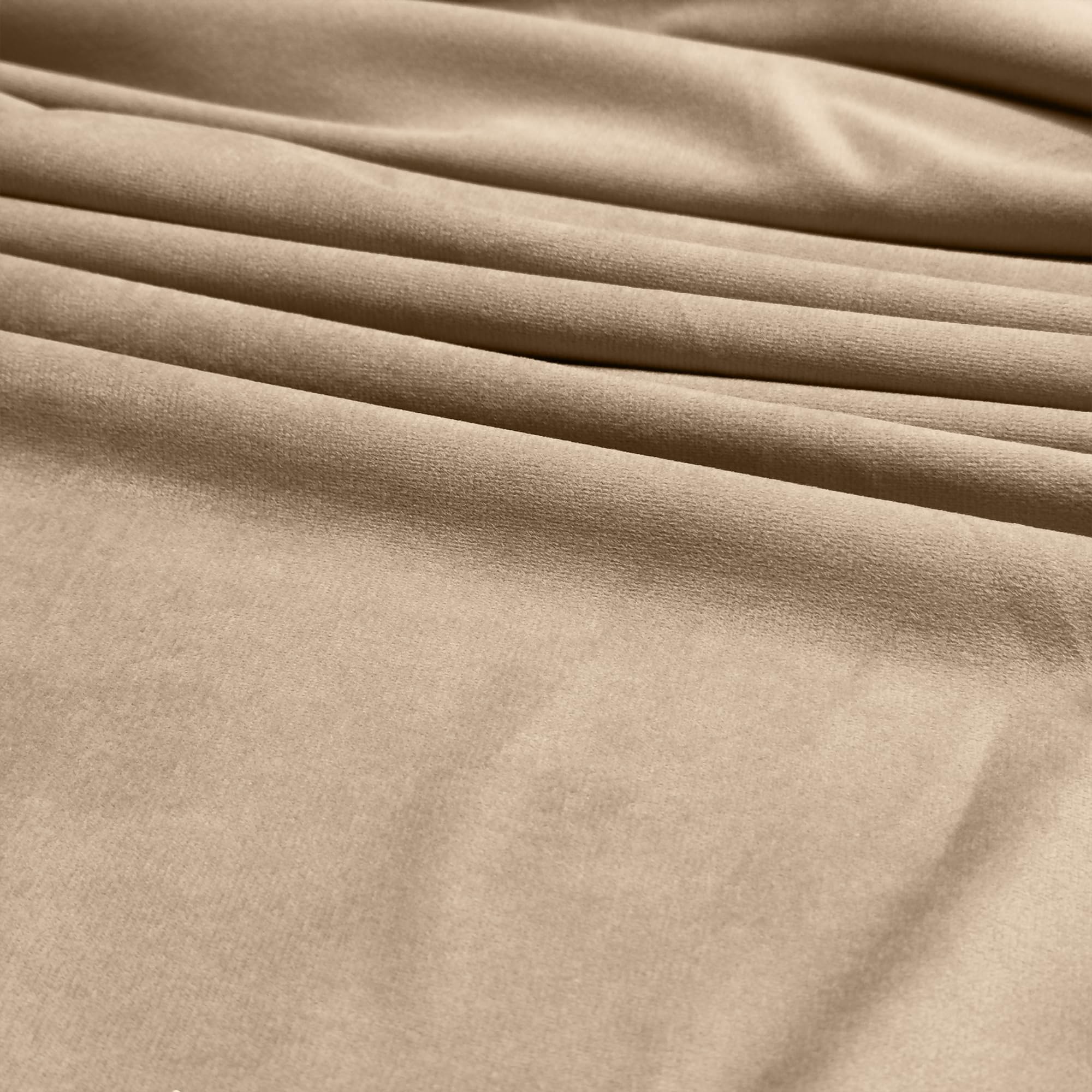 Luxury Velvet Upholstery Fabric – Soft Sheen 100% Polyester, 225 GSM Knitted Backed – Champagne – 3 Metre (300cm x 148cm)