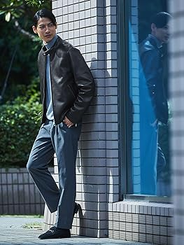 UNITED ARROWS ネイビーレザーライダース Amazon | [ユナイテッドアローズ グリーンレーベル リラクシング