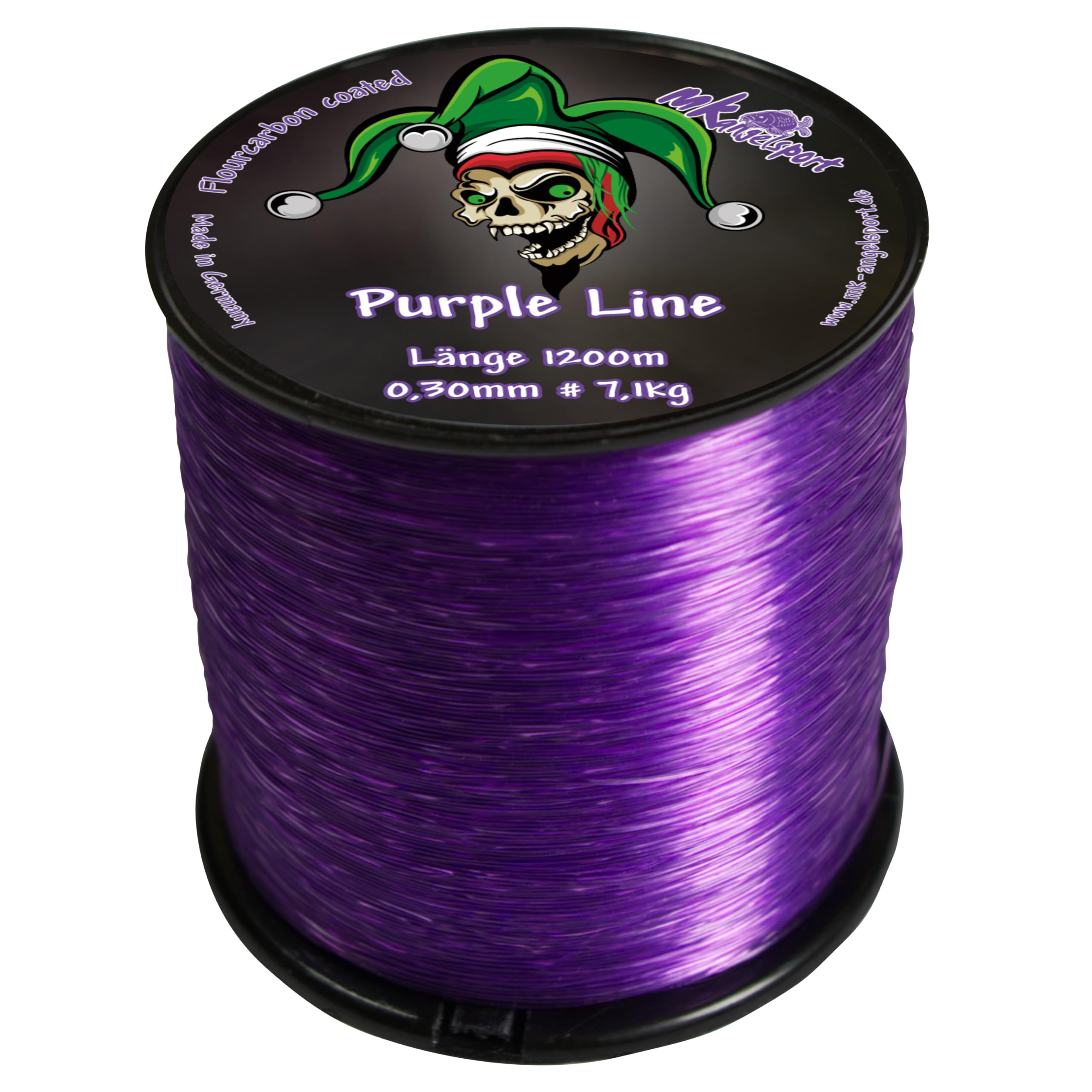 MK-Angelsport Angelschnur, Karpfenschnur, Joker Purple Line Monofile 0,30mm 1200m