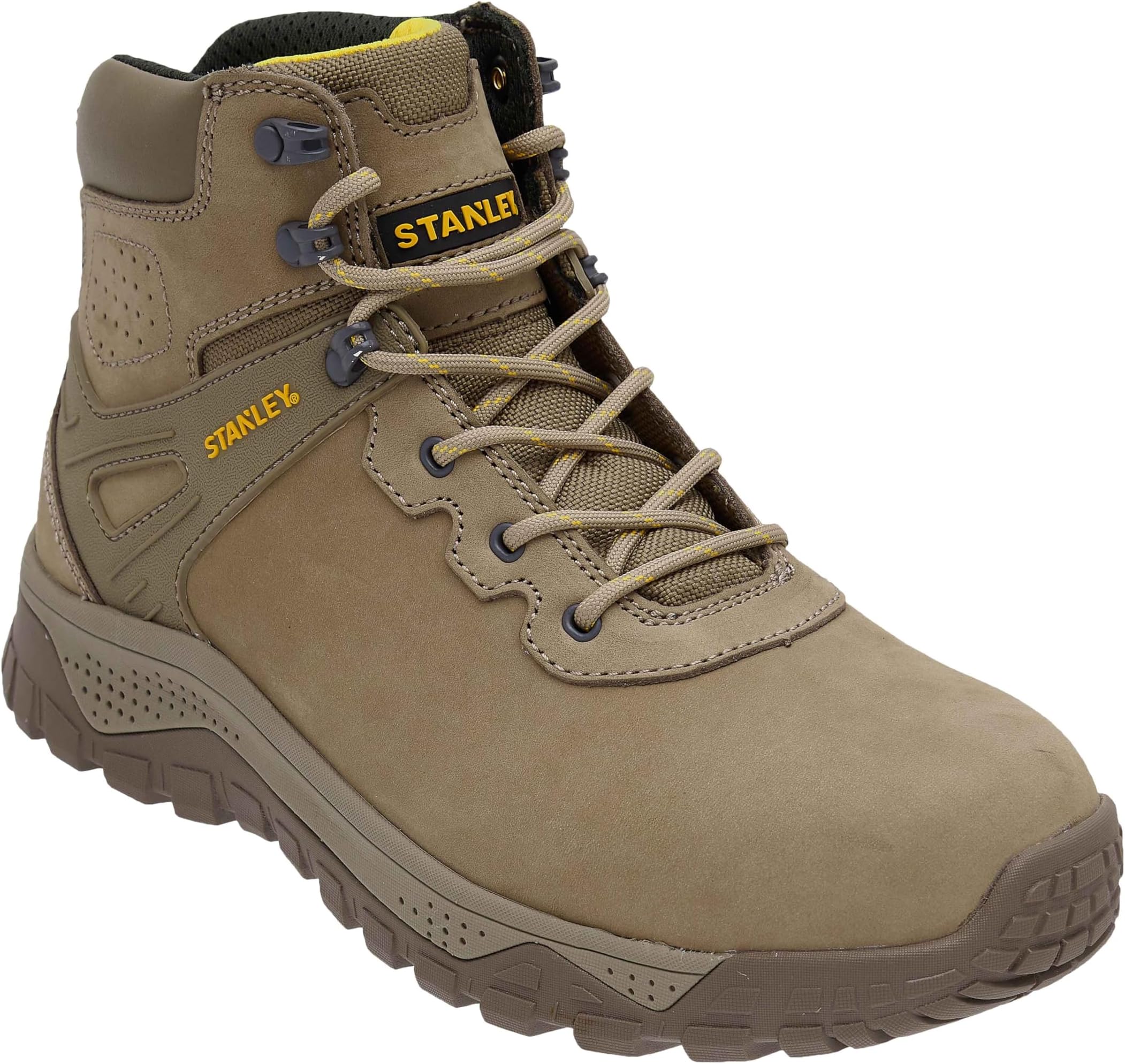 STANLEY Lithgow Men's Nubuck Leather, Heat Resistant, Steel Safety Toe, Steel Midsole Plate Work Boot