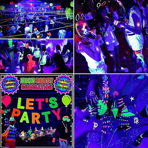 Miniatura 6 de Bombillas negras de 18 W, luz negra UV E27, luz UV púrpura par luz que brilla en la oscuridad 395-400 nm UV LED lámparas de cultivo de plantas,