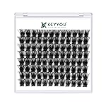 Lash Clusters,96 Pcs Cluster Lashes D Curl 14mm DIY Lash Extensions Eyelash Clusters,KEYYOU Volume Wispy Individual Lashes Soft&Comfortable Easy DIY at Home(Y05,D-14mm)