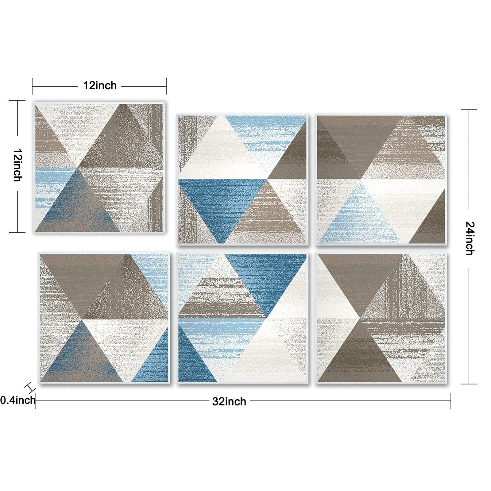 BUBOS Art Acoustic Panels,12“x12”inch Premium Acoustical wall panel