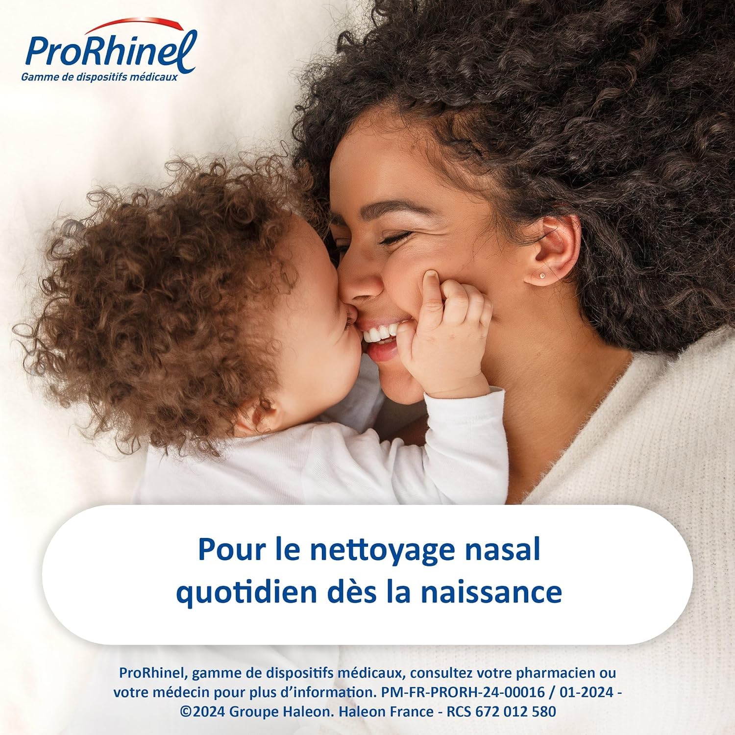 PRORHINEL - Kit Mouche Bébé Manuel + 3 x 20 Embouts Jetables Souples - Lavage Nez Bouché, Nez Qui Coule - Doux & Hygiénique - Facile À Utiliser - Dès La Naissance - Fabriqué En France