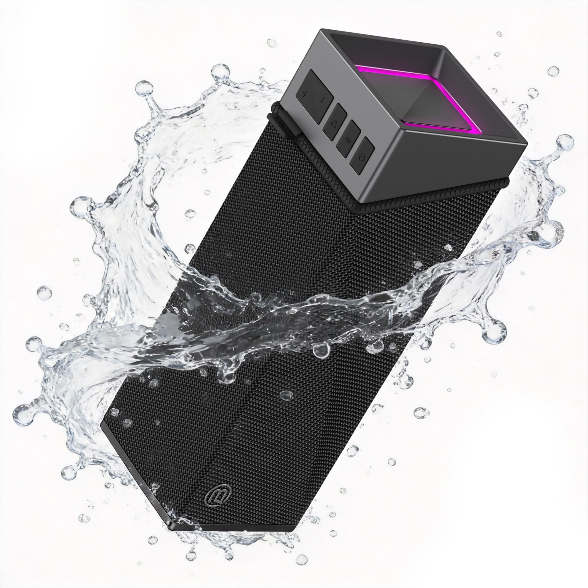 BUGANI Altavoz Bluetooth, caja de música Bluetooth con 5.4, batería de 24 horas, controladores de graves, IPX5 resistente al agua, función manos libres para teléfono, cajas para casa, exterior, jardín