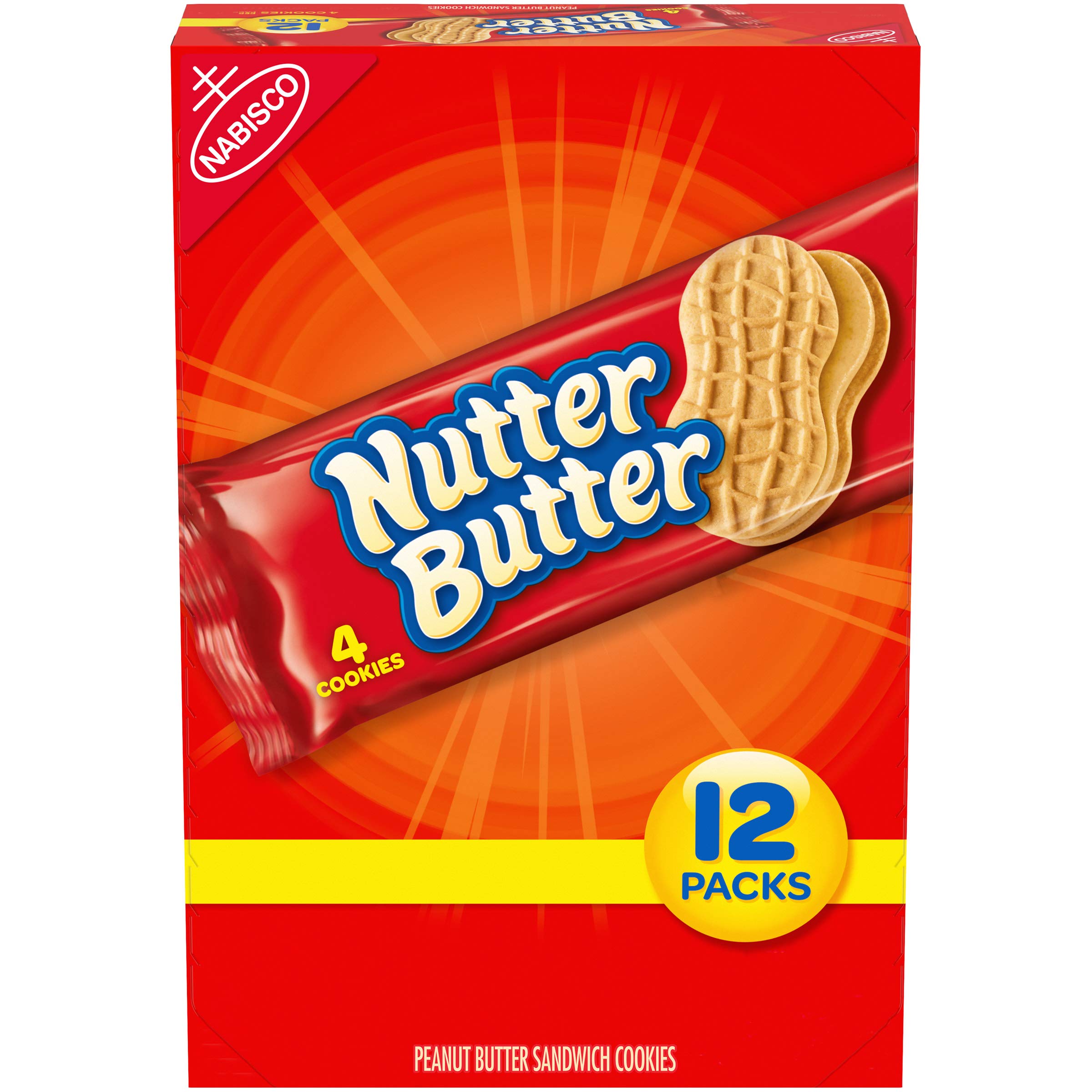 Nutter Butter Peanut Butter Sandwich, 1.9 Ounce (Pack of 12)