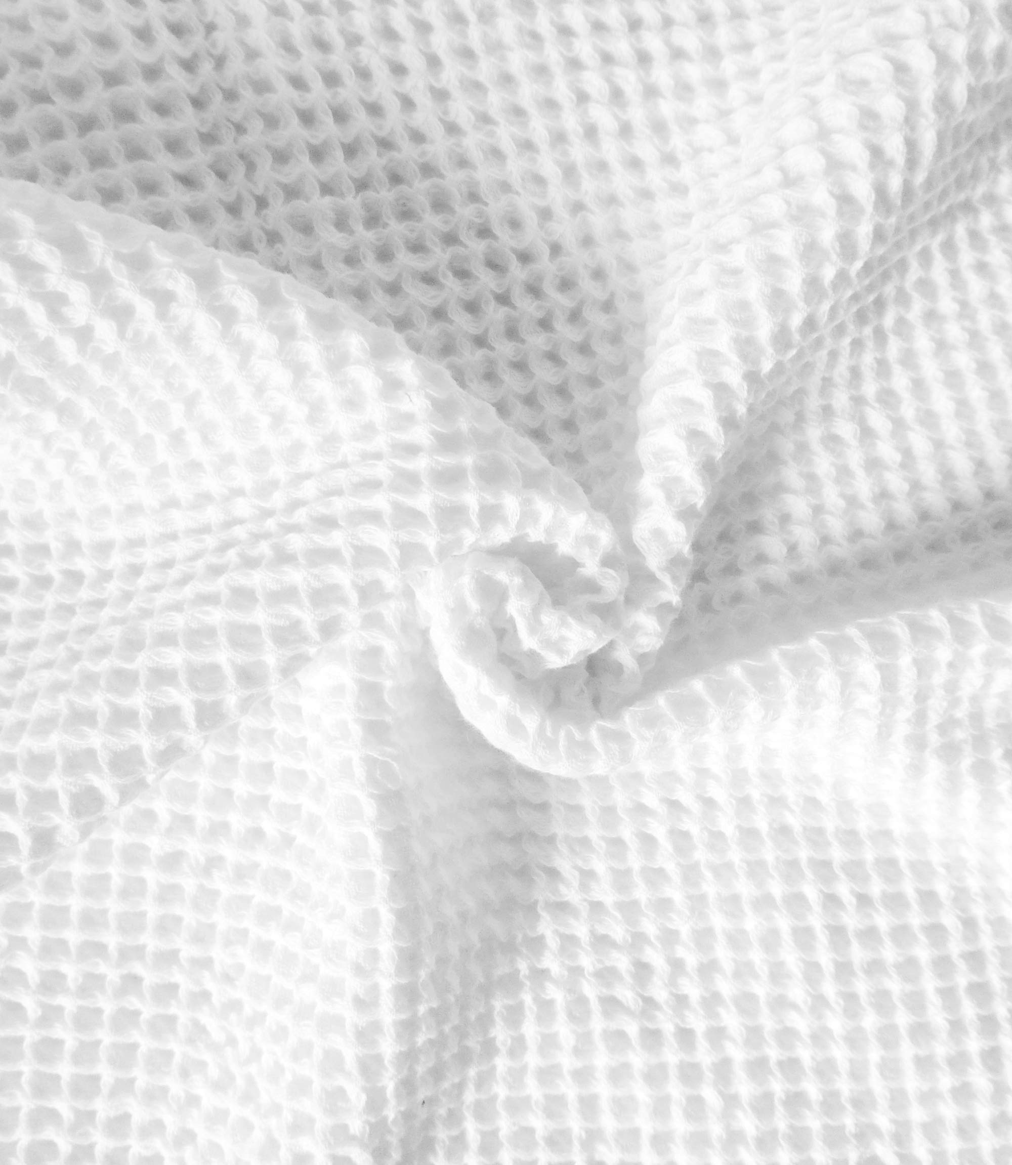 Petit Clouds - Julien collection-(Ivory white) Soft Baby blanket.100% pure organic cotton with elegant waffle knit design