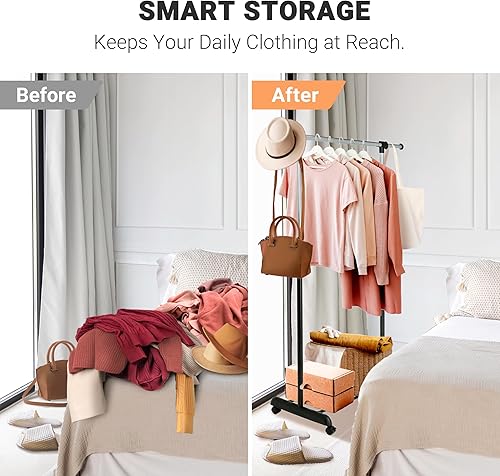 Miniatura 2 de ikloo Estante de ropa estándar para barra