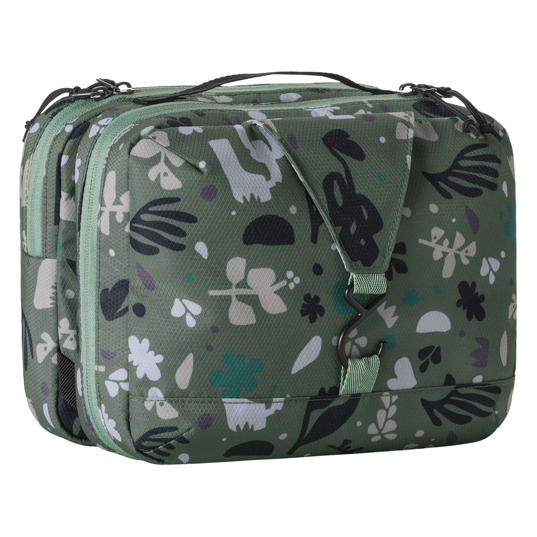 eagle creek Pack-It Reveal - Neceser triple con 3 compartimentos grandes con elástico y organizadores con cremallera, fabricado con materiales duraderos, repelentes al agua, raíces y brotes: verde
