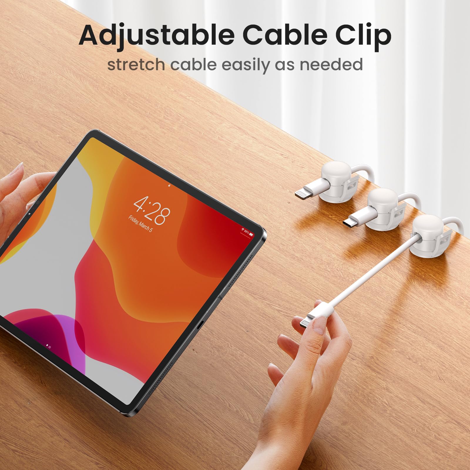 Cable Clips - Organize Cables & Cords -2