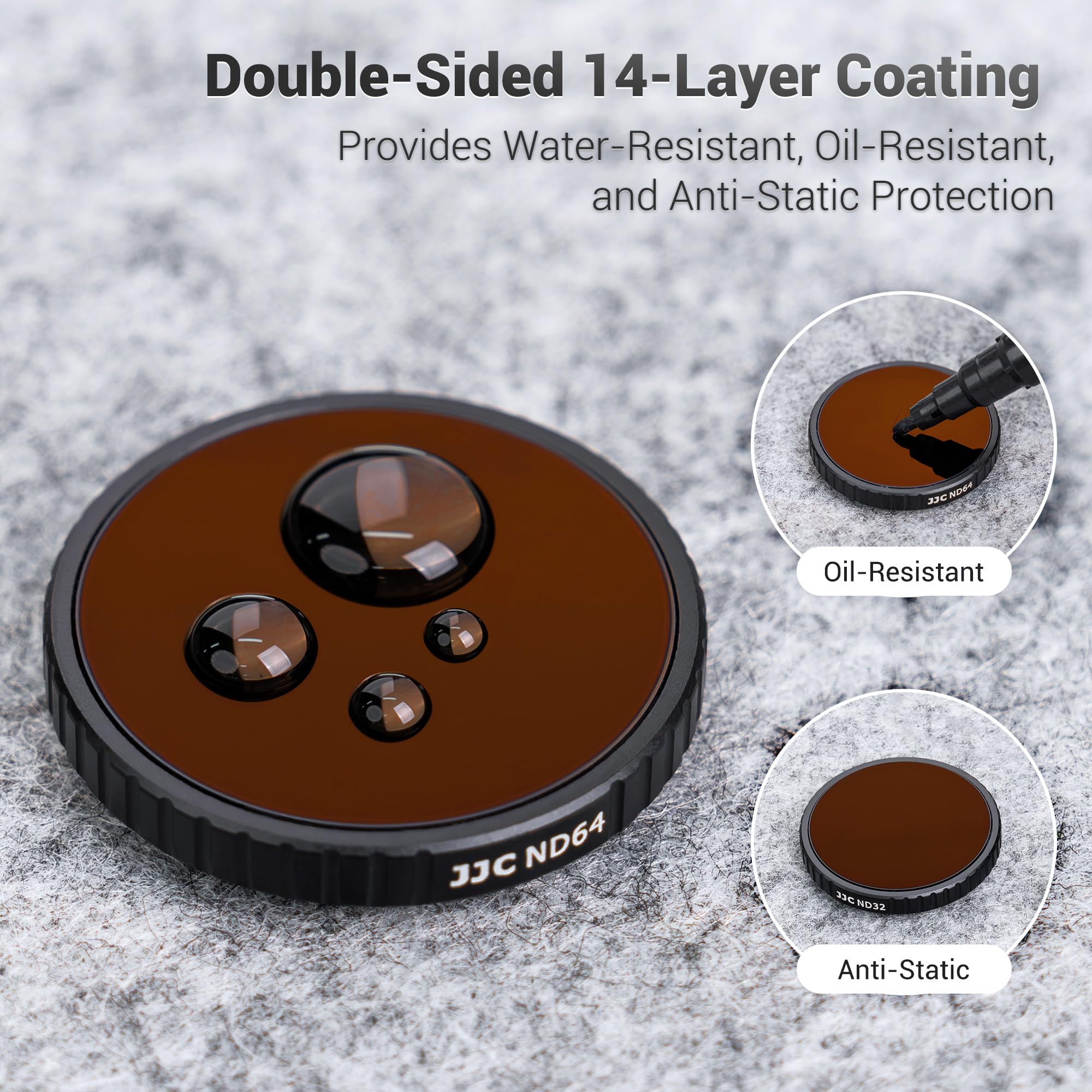 Set di 4 filtri a vite ND per DJI Osmo Nano Multi Coatings lenti ottiche in vetro ottico con custodia