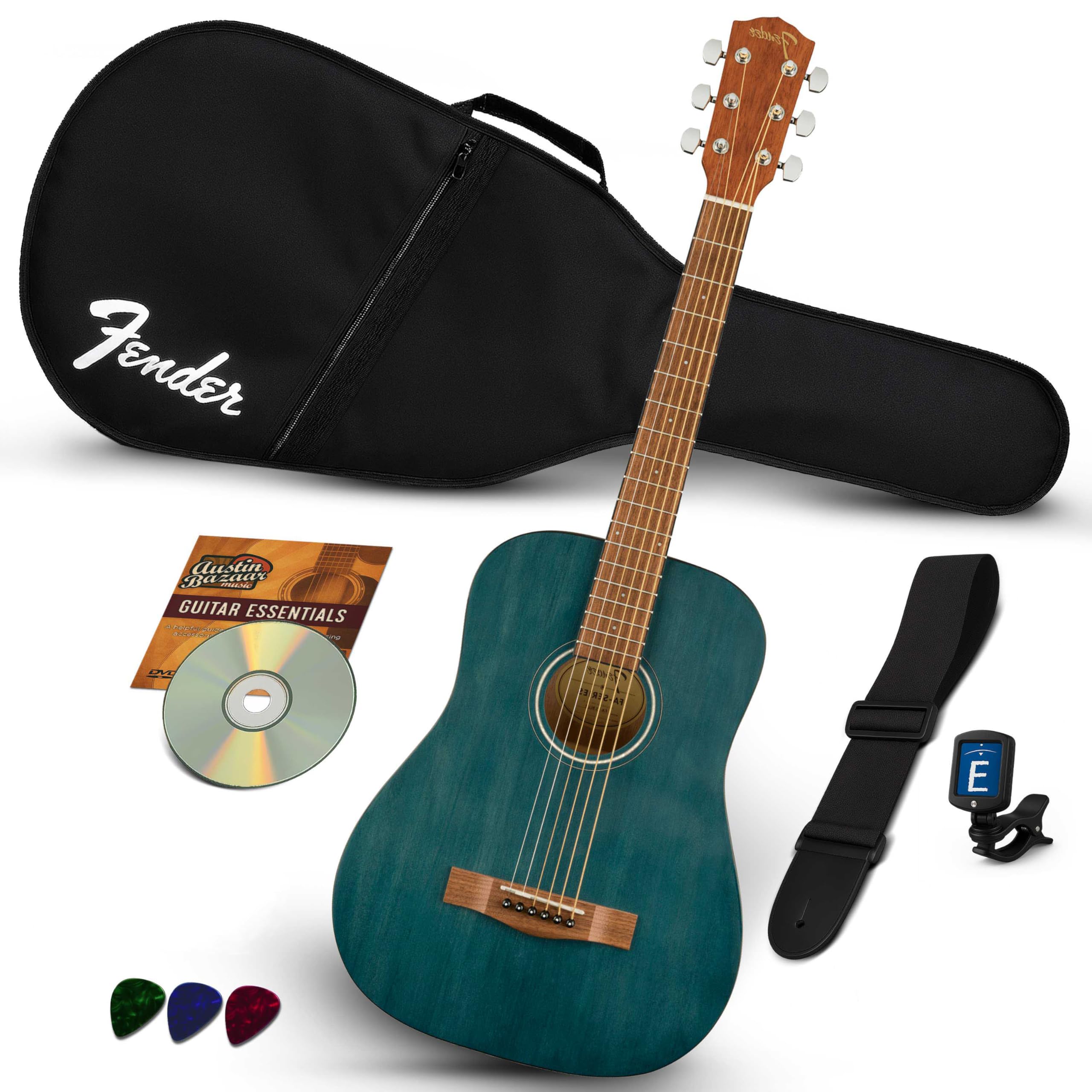 Fender アコースティックギター ブラック Amazon.co.jp: Fender フェンダー ミニアコースティックギター
