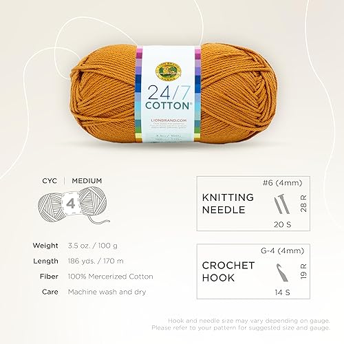 Vista 230 de (1 madeja) Hilo de algodón 24/7, terracota