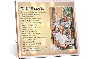 Memorial Photo Frame - As I Sit In Heaven Bereavement Gifts