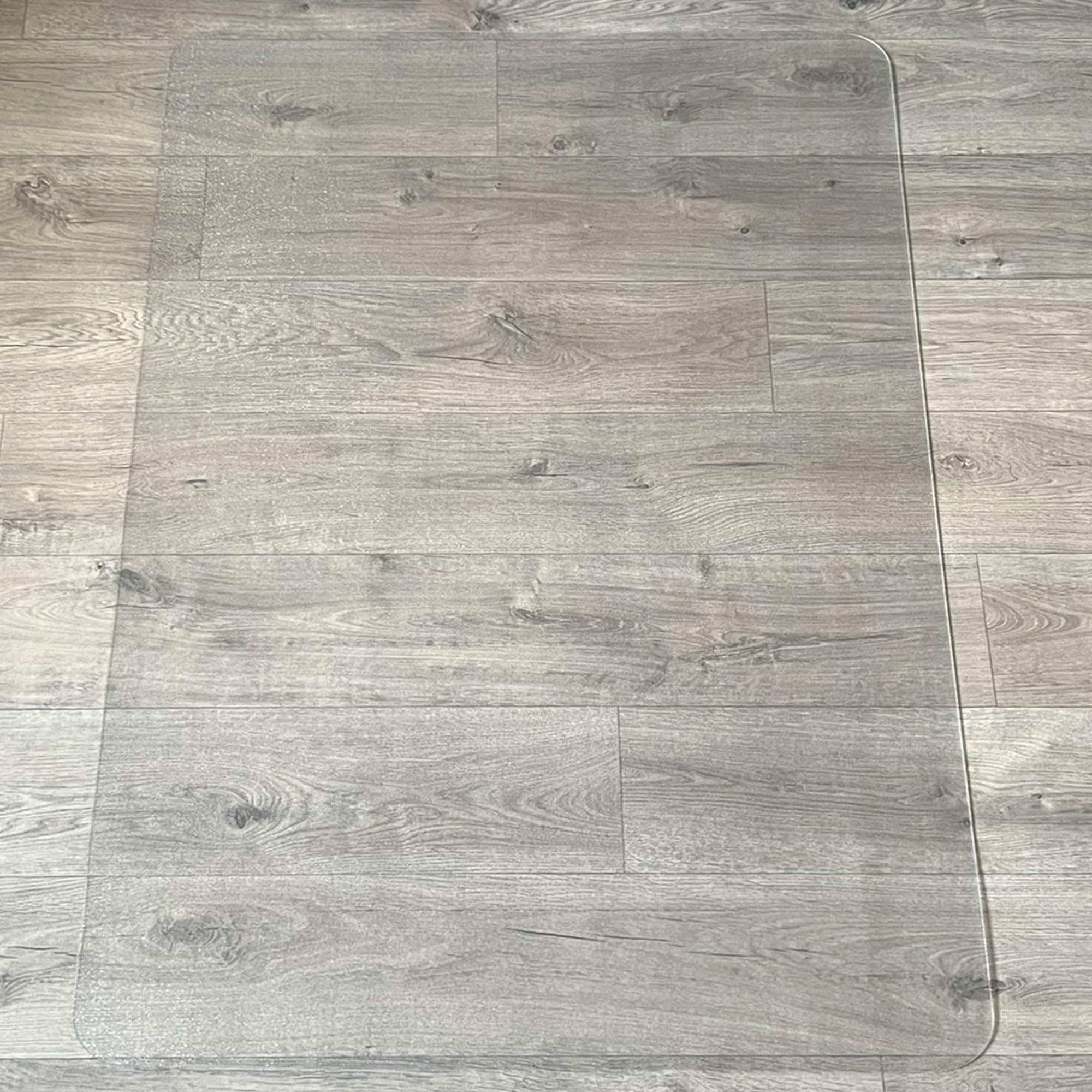 Marvelux Eco-Friendly Large Office Chair Mat for Hardwood Floors, Durable Rectangular Hard Floor Protector, 48” x 51” Clear Enhanced Polymer Floor Mat