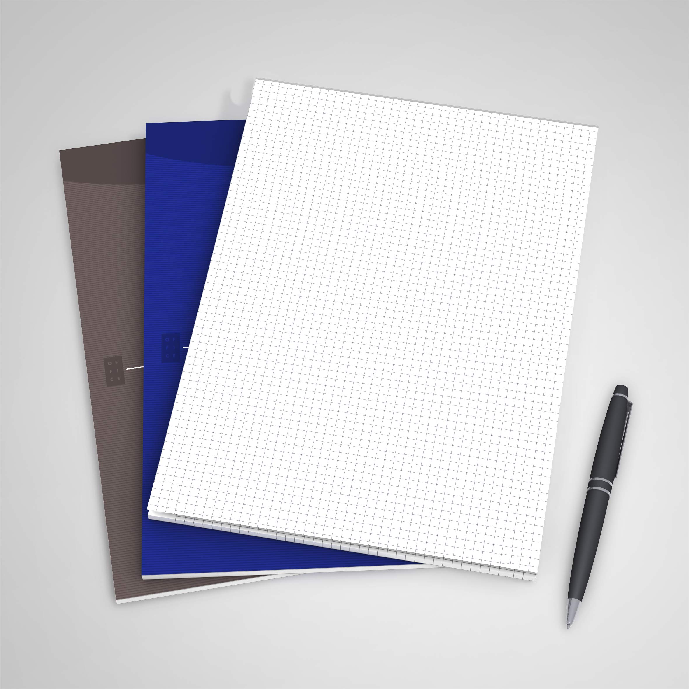 Oxford 100050240 Briefblock - Cuaderno, 10 unidades, A4, 9 mm, 90 páginas, 90 g/m2 papel óptico, líneas, color negro